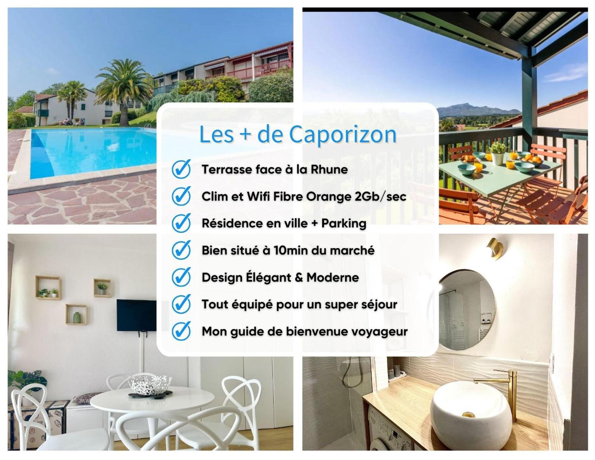Caporizon-Baillenia-T1 Vue Montagne - Piscine St Jean De Luz Διαμέρισμα Saint-Jean-de-Luz Εξωτερικό φωτογραφία